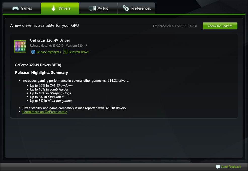 Nvidia Geforce Experience драйвер скачать - фото 2